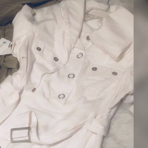 Calvin Klein White Military Dress